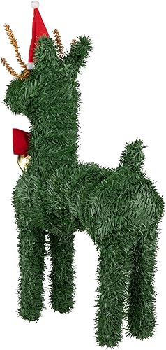 Miniatura 5 de Northlight Decoración navideña de pino artificial de 16 pulgadas con campana