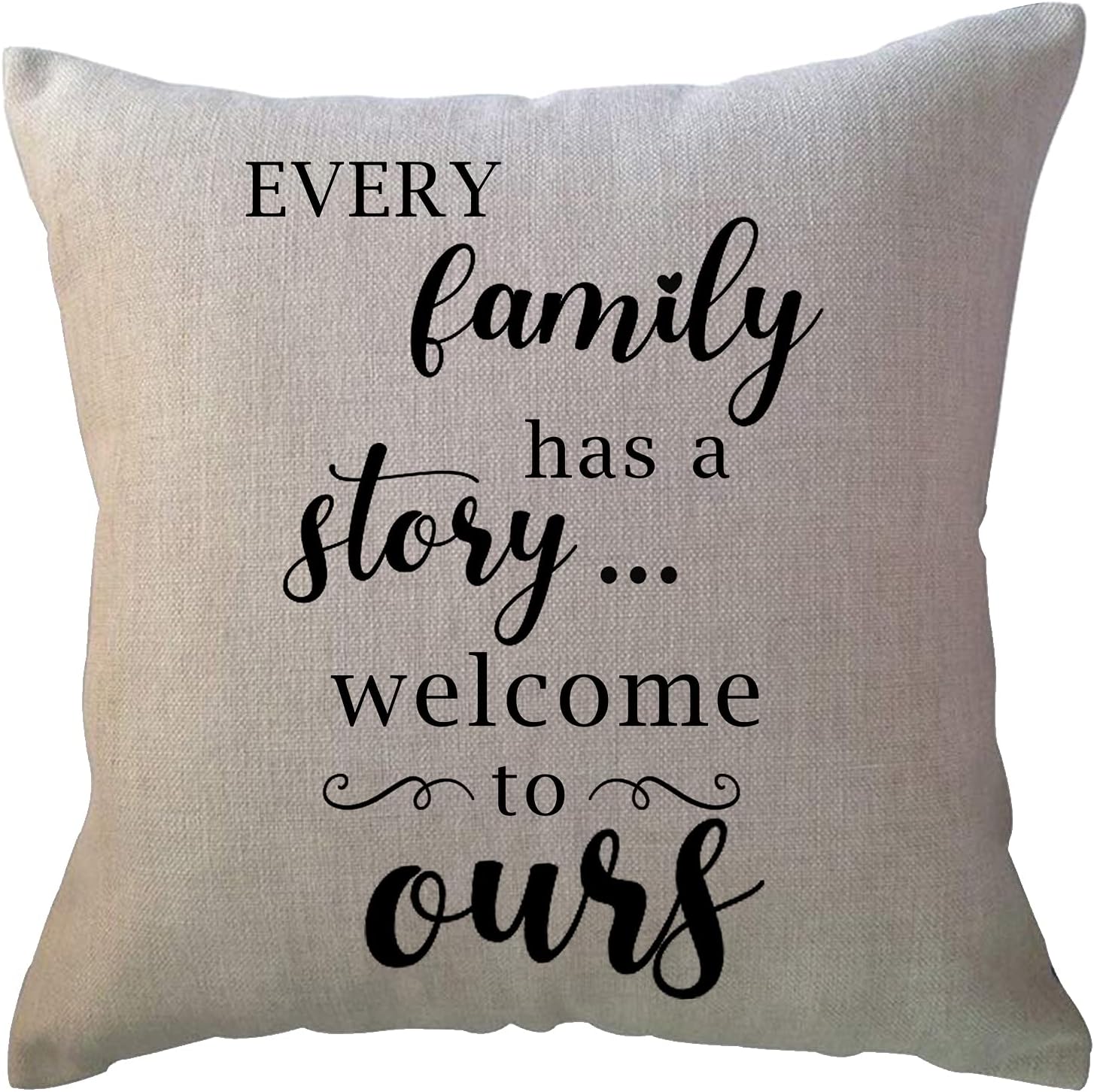 ULOVE LOVE YOURSELF Set of 2 Home Quotes Throw Pillow Farmhouse Decorative Cushion Cover 18 x 18 Inch Rustic Family Words Country Decor Pillowcases for Sofa/Couch/Porch - Image 3