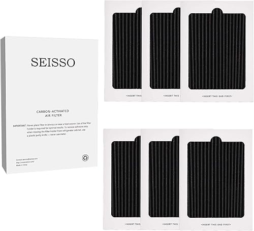 SEISSO 6 paquetes de repuesto de filtro de aire de refrigerador activado con carbón compatible con Frigidaire y Electrolux 242047801, 242047804,