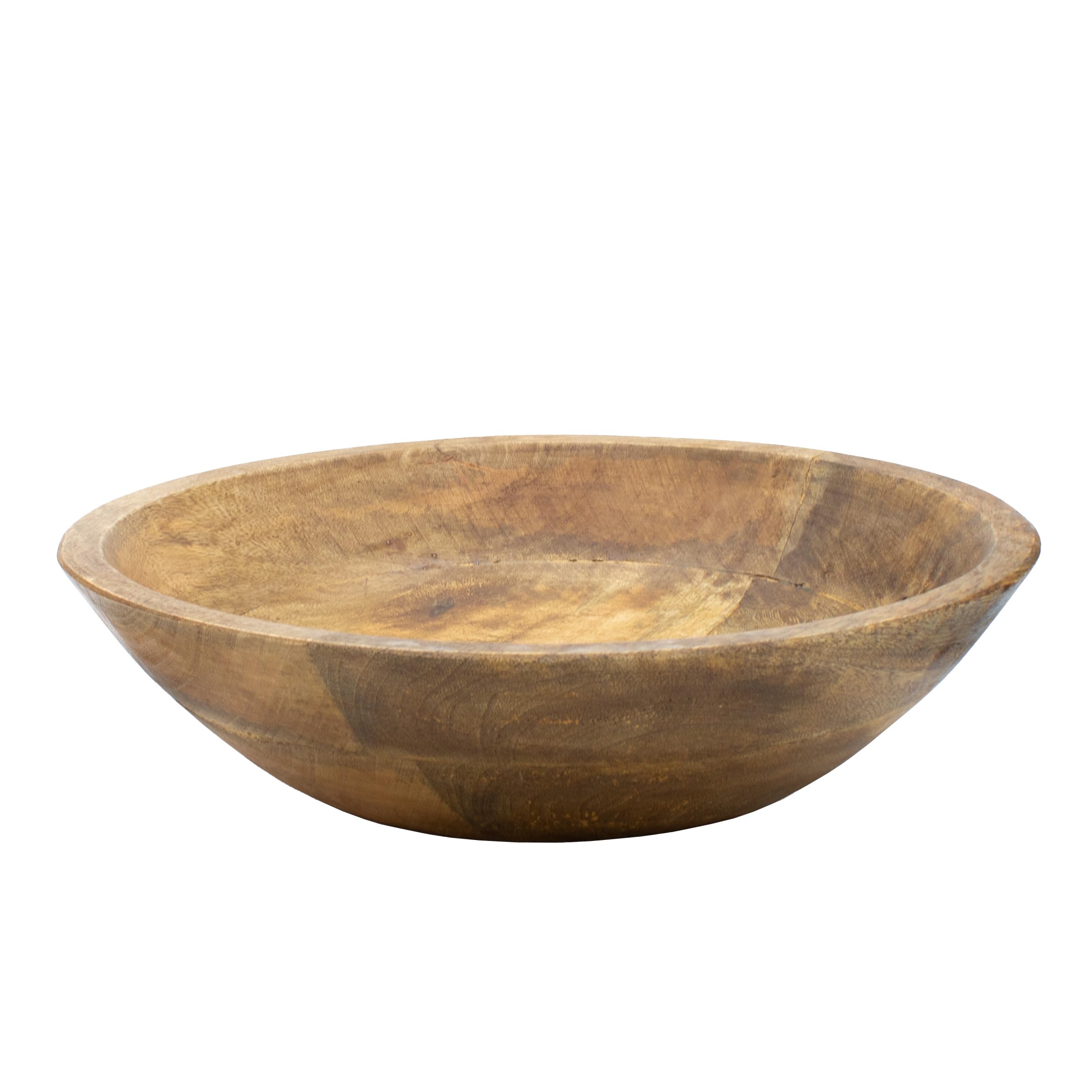 Spetebo Mango - Ciotola rotonda per alimenti, Ø 30 cm, in legno naturale, ciotola da portata, decorazione da tavolo, per piccoli oggetti