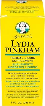 Lydia Pinkham Liquid Supplement for Menstruation & Menopause Support, 8oz
