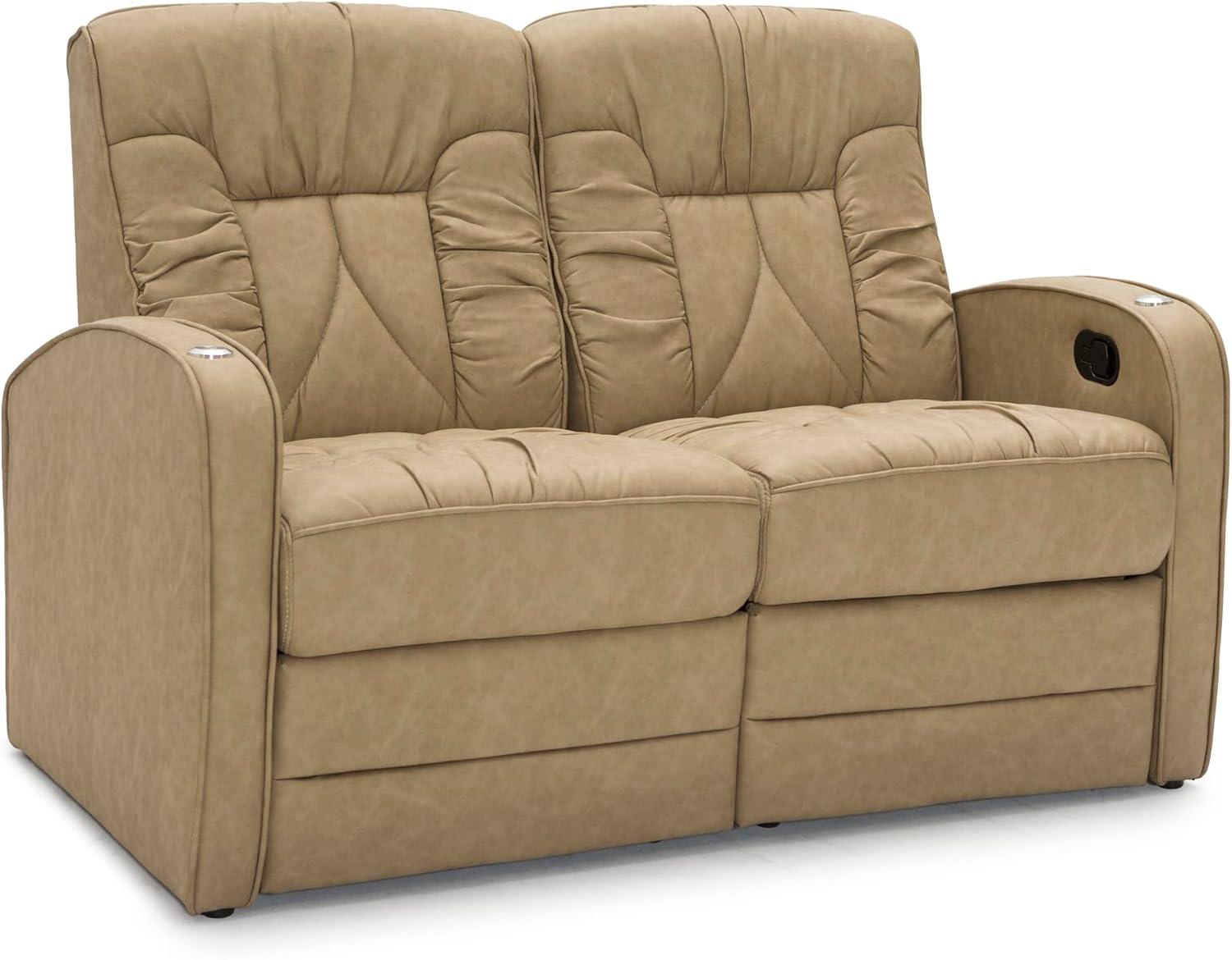 Qualitex De Leon RV Loveseat, Ultimate Leather, Manual