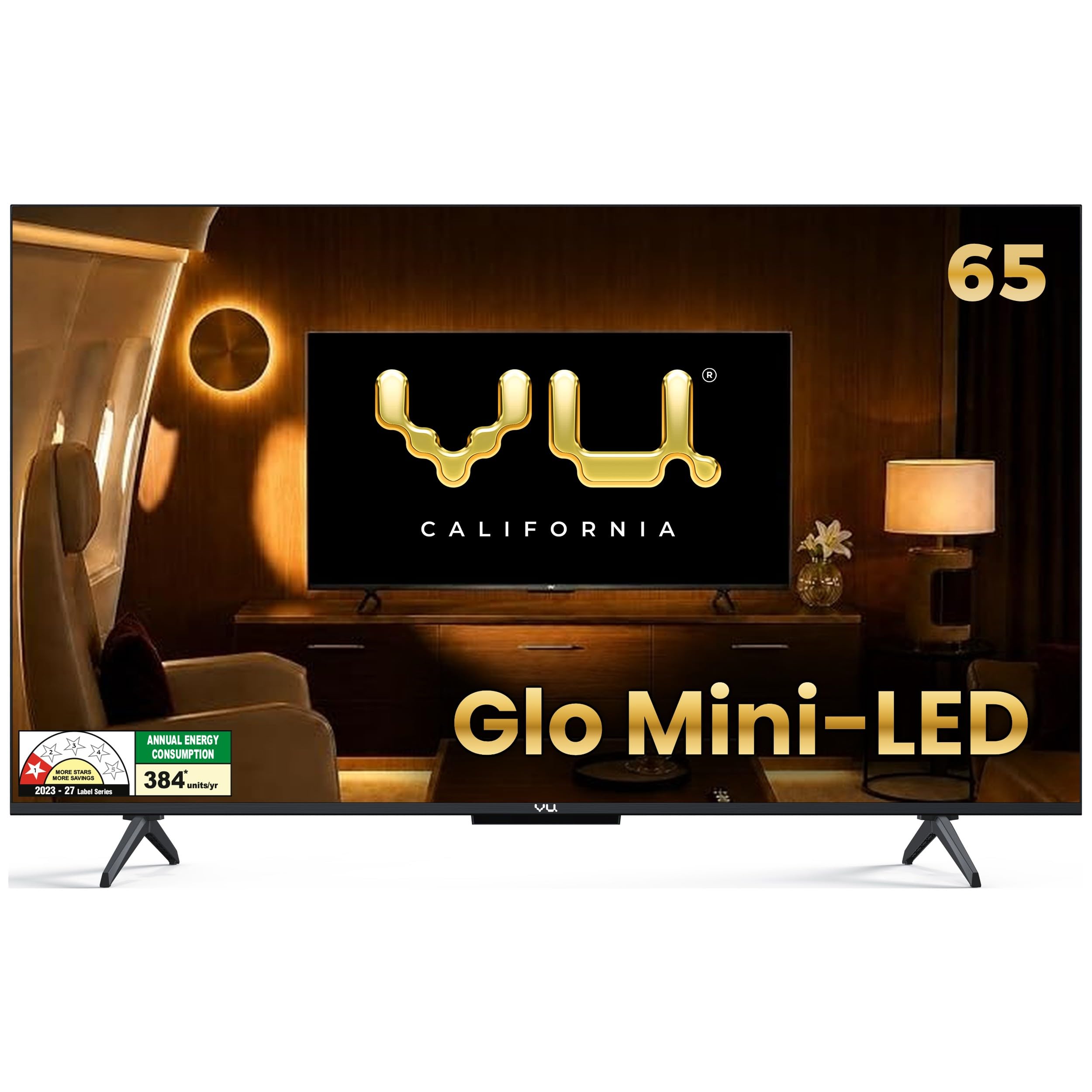 Vu California 164cm (65 inches) Glo MiniLED Google 4K TV VUGLOMINILED 2026 | 600Nits HDR Brightness QLED Picture I 2xSpeaker+2xWoofer 50W VuFX Sound-image-48