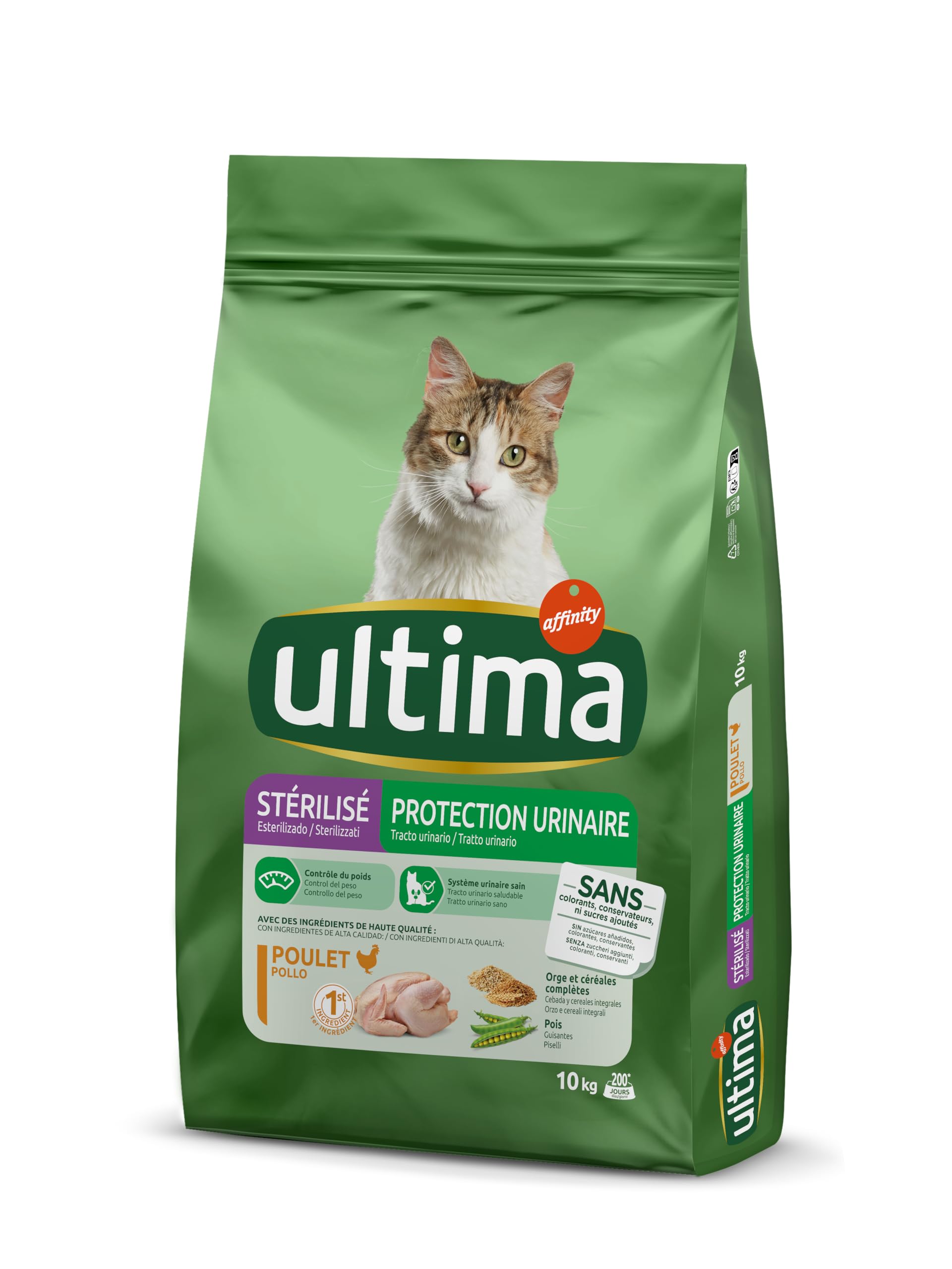 Ultima Esterilizado Tracto Urinario - Pienso para Gatos Esterilizados con Pollo -10kg