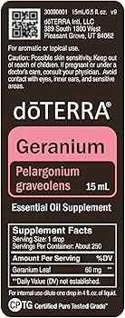 Amazon.com: doTERRA Geranium Essential Oil - 15 mL : Health