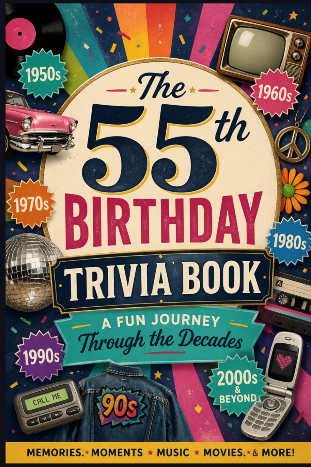 The 55th Birthday Trivia Book: A Fun Journey Through the Decades