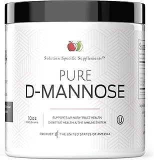 Pure D-Mannose Powder Supplement - Bulk D-Mannose 10oz (283 g) 120 Servings for UTI, Bladder, & Urinary Tract Health