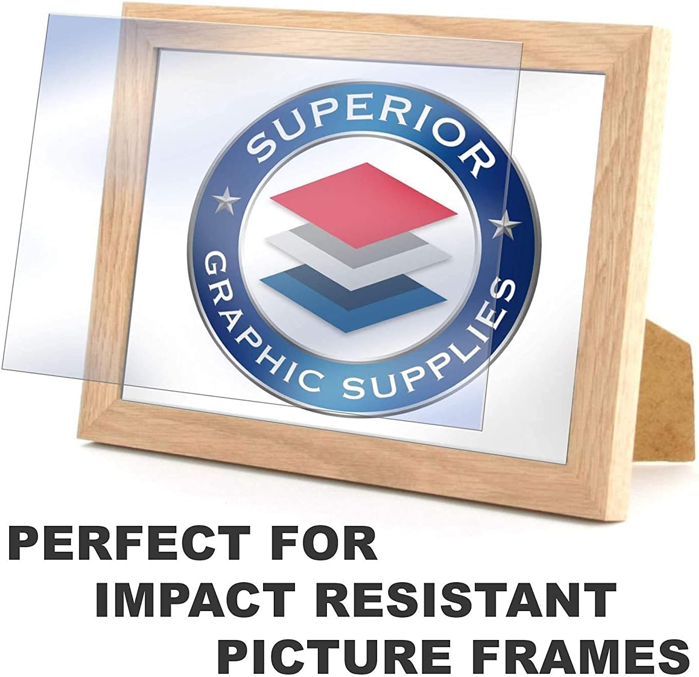 Superior Graphic Supplies PETG Clear Plexiglass Plastic 10 Sheet - 5 Inches x 7 Inches- 40mil / .040" / 1.016MM Thickness for DIY, Display Projects and Crafts