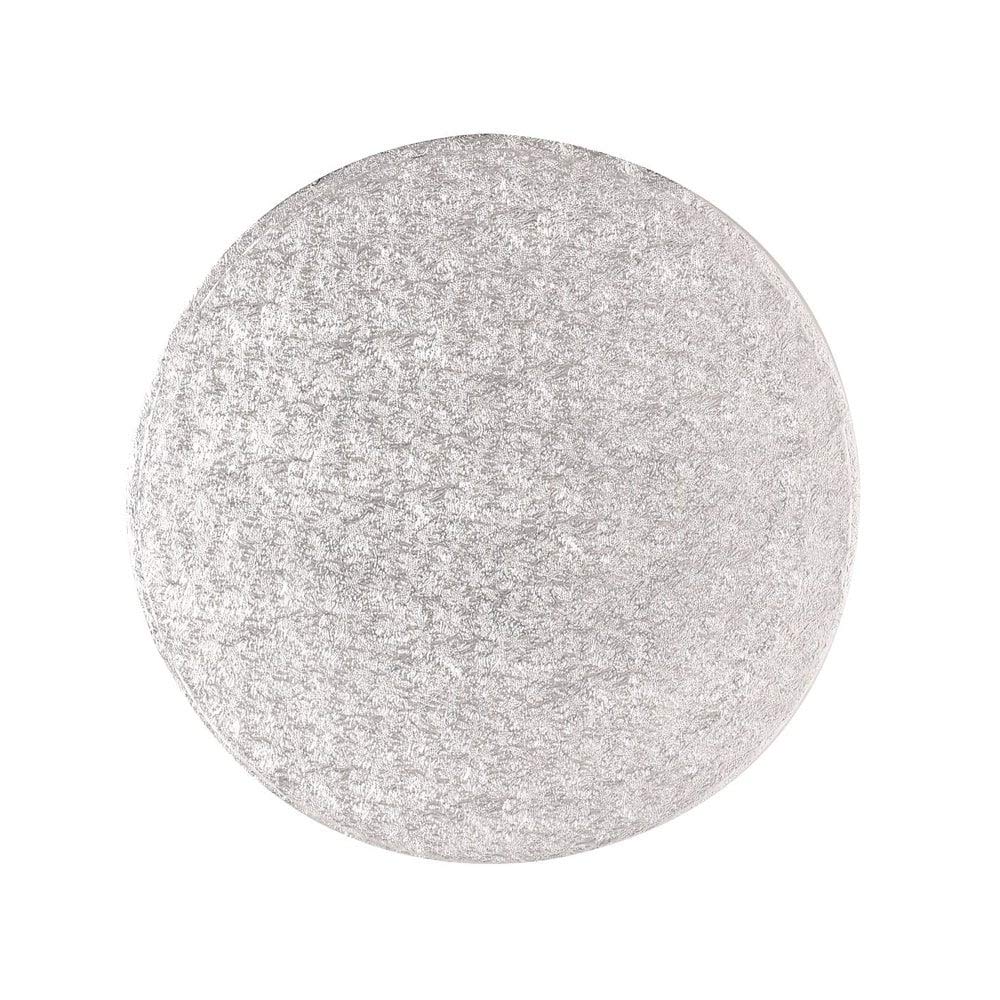Culpitt12" Round Silver Cake Drum Board - Pack Of 5 (Individually Wrapped)