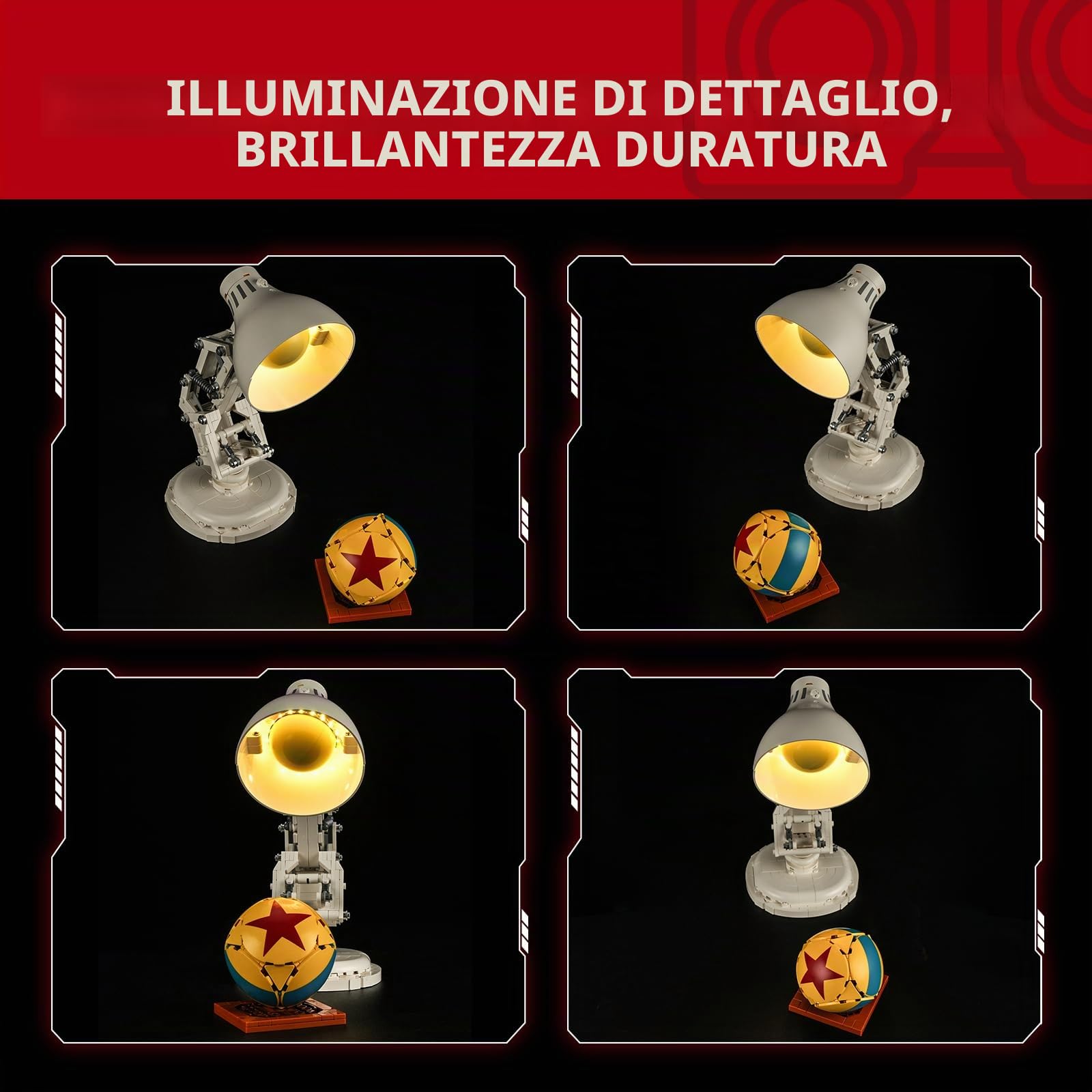 BRIKSMAX Luce per Lego Luxo Jr.(versione base) 21357 – Compatibile con i mattoncini Ideas – senza set
