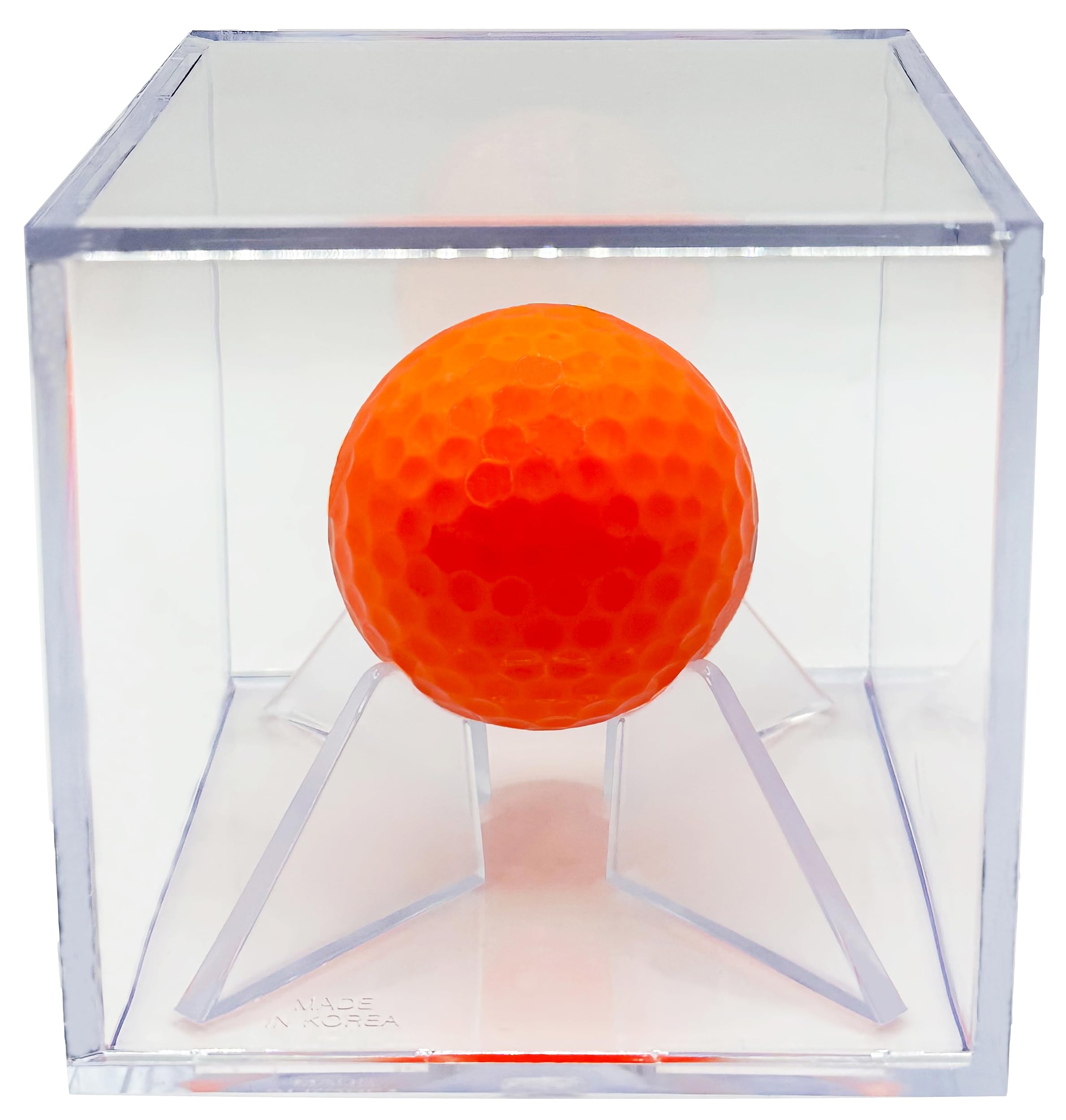 Peak Athletix Baseball & Golf Ball Display Case Acrylic Cube Square Clear Memorabilia Display & Storage Sports Official Baseball Accessories (Golf Ball Case, Standard)