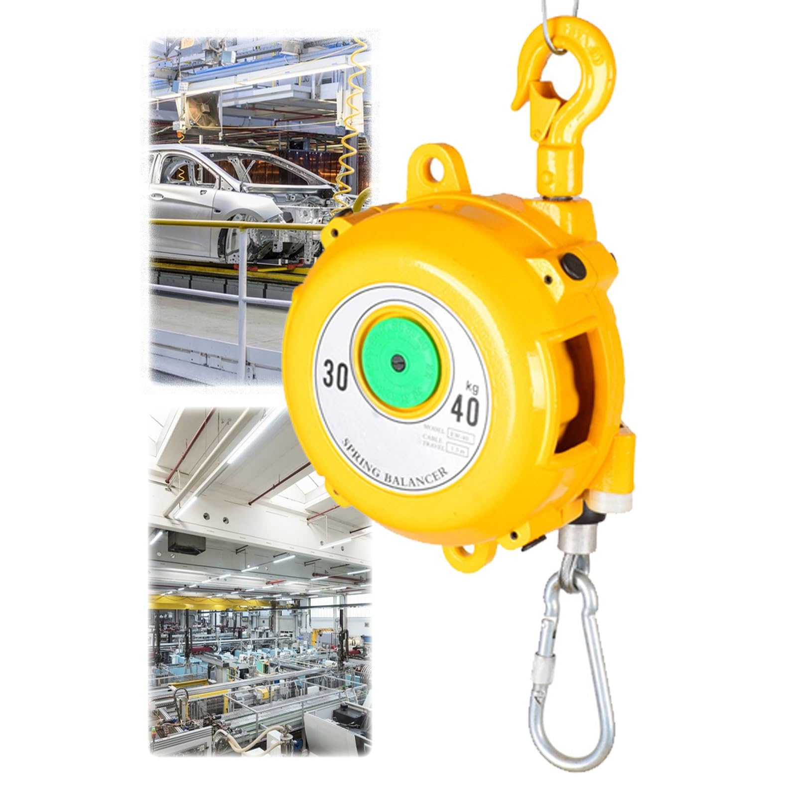 WEKONUMEX Retractable Spring Balancer, Spring Balancer Retractor Tool Holder Multiple Sizes For Automotive Assembly Lines(30-40kg)