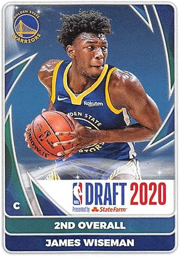 2020-21 Panini Stickers #86 James Wiseman / 2nd Overall Rookie Sticker Official NBA Basketball Album Sticker Measuring 2.75 inch tall X 2 inches