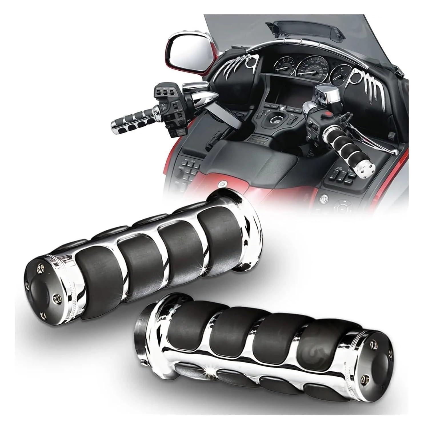 25mm 1 "Motorrad-Lenker Lenkerenden Handgriffe Für Harle& Cruiser Chopper Custom Für Suzuk& Boulevard M109R Road Glide MotorradGriffe