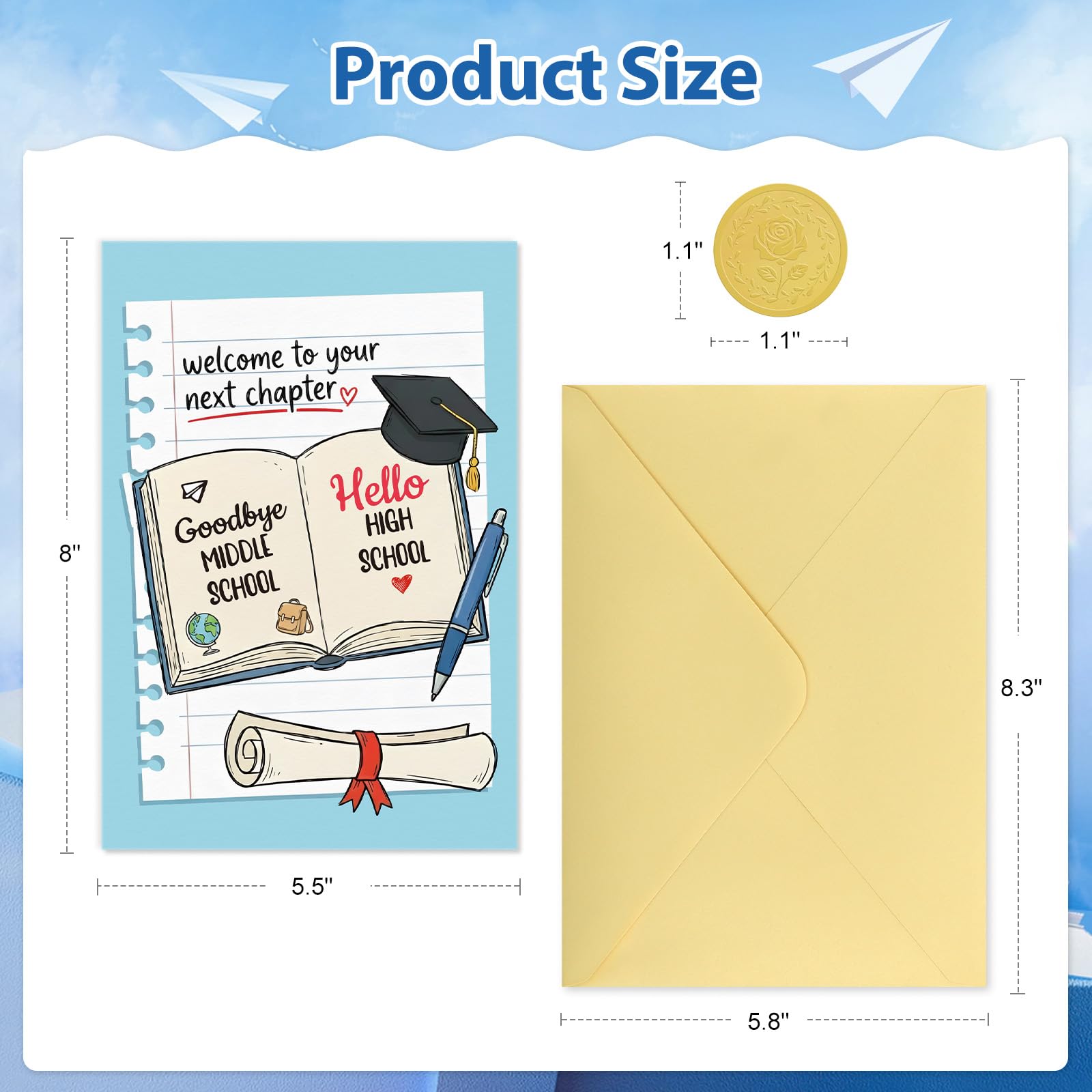 8th grade graduation card Printable 8th Grade Graduation Card for Daughter, Middle School Grad Card for Volleyball Lover, Congratulations, Digital Download