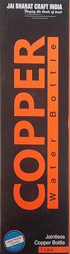 Miniatura 4 de Botella de agua de cobre puro para un recipiente de cobre ayurvédico perfecto para deportes, fitness, yoga, beneficios naturales para la salud, 33.8