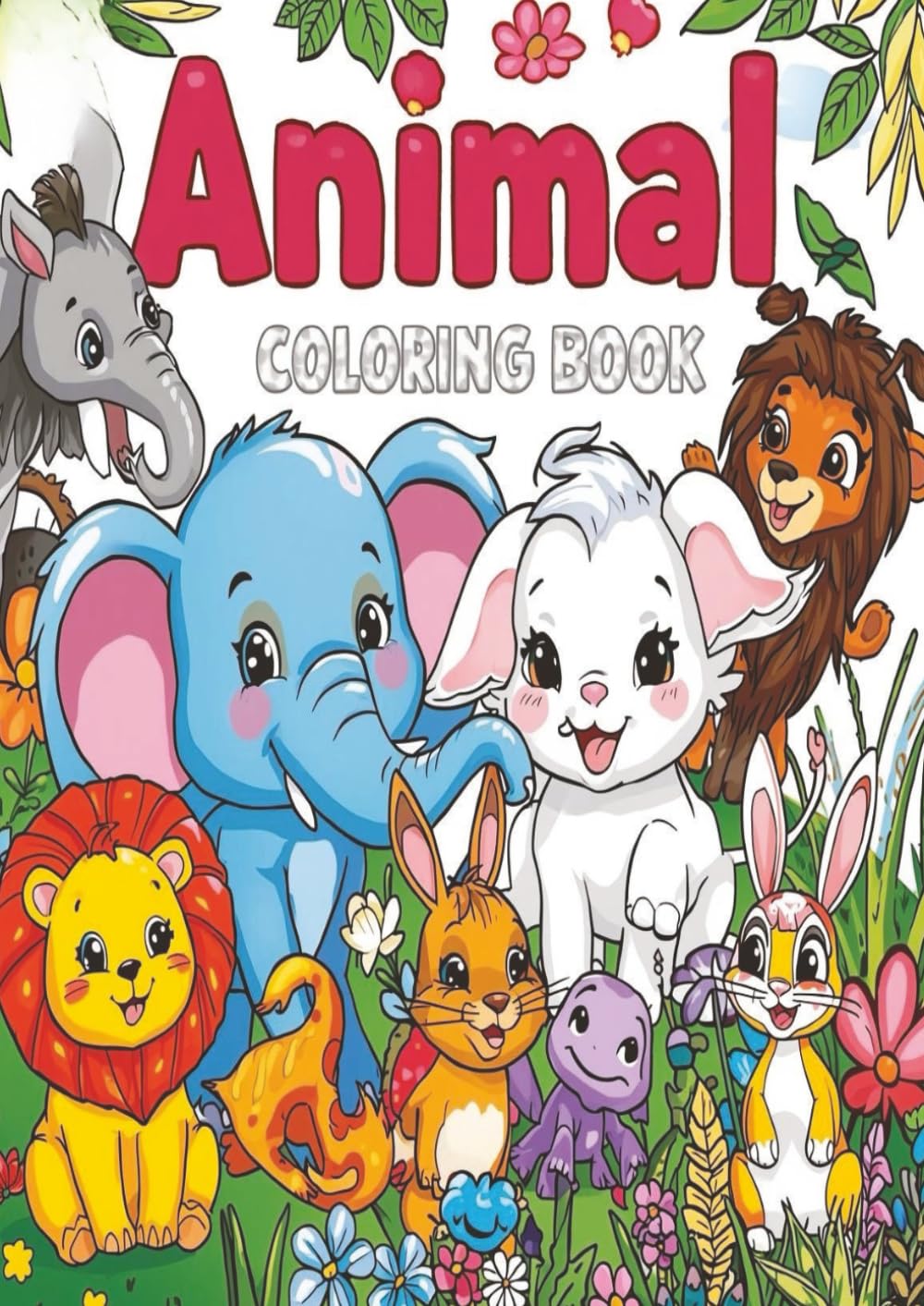 Magical Animals Coloring Book: Cute Fantasy Creatures for Kids Ages 4–8