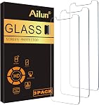 Ailun Screen Protector for iPhone 16 / iPhone 15 / iPhone 15 Pro [6.1 Inch] Display 3 Pack Tempered Glass, Sensor Protection, Dynamic Island Compatible, Case Friendly