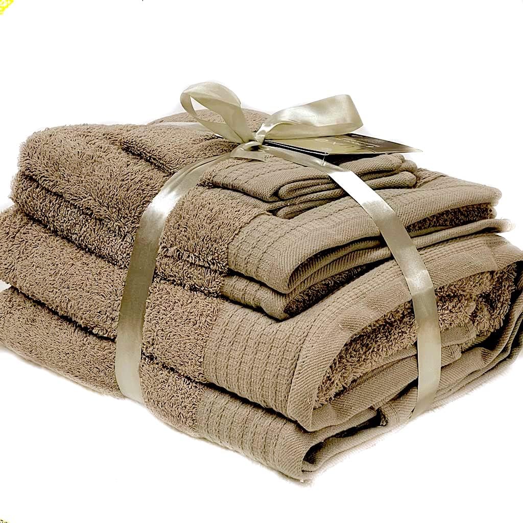 viceroy bedding BEIGE 650gsm 6pc Prestige 'Luxor' Egyptian Cotton Towel