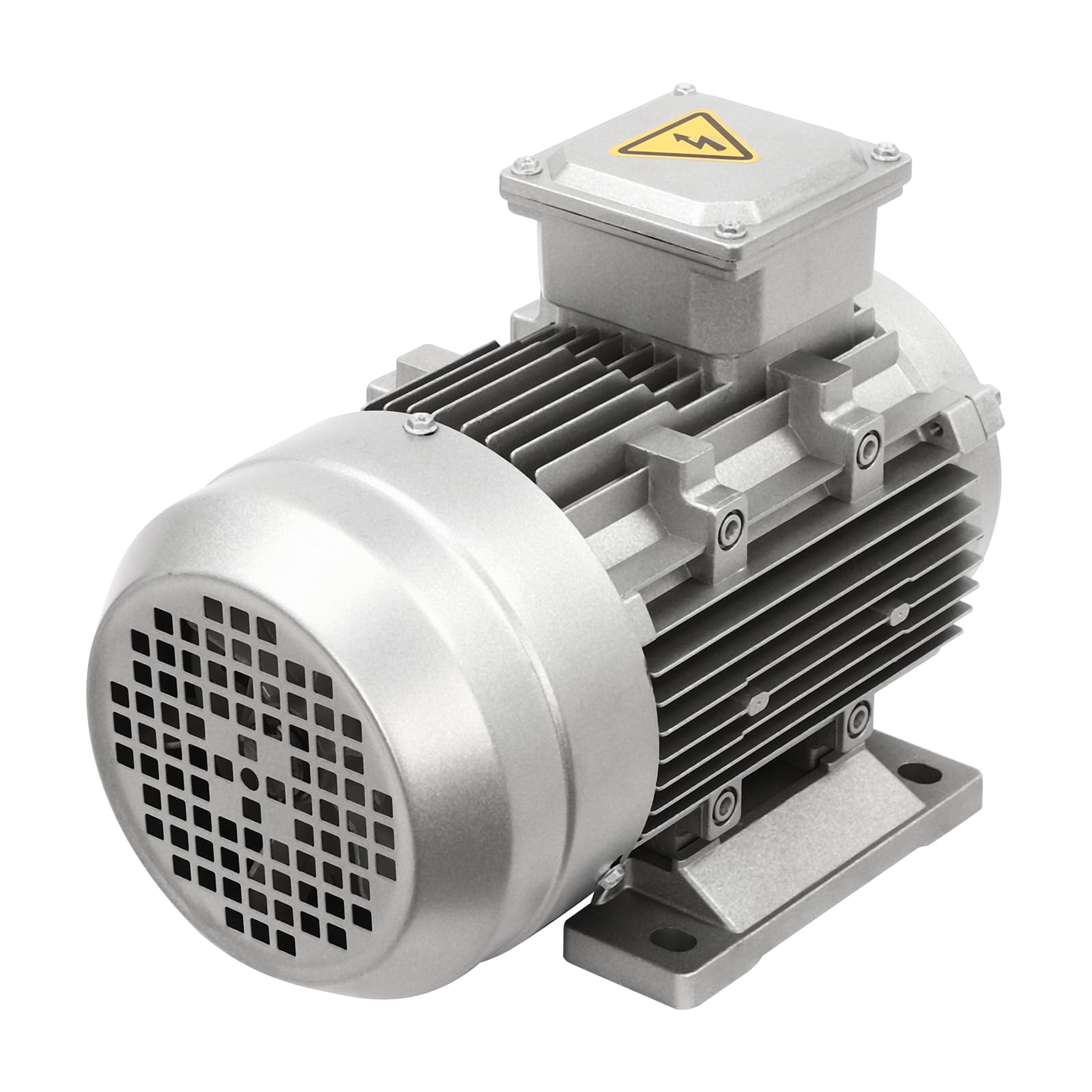 Profesjonalny silnik elektryczny, 1500 W, 3-częściowy silnik elektryczny z cewką z czystej miedzi, 380 V, 1405 obr./min, wał 19 mm, aluminium, klasa ochrony IP55, wysoka wydajność, przemysłowe silniki