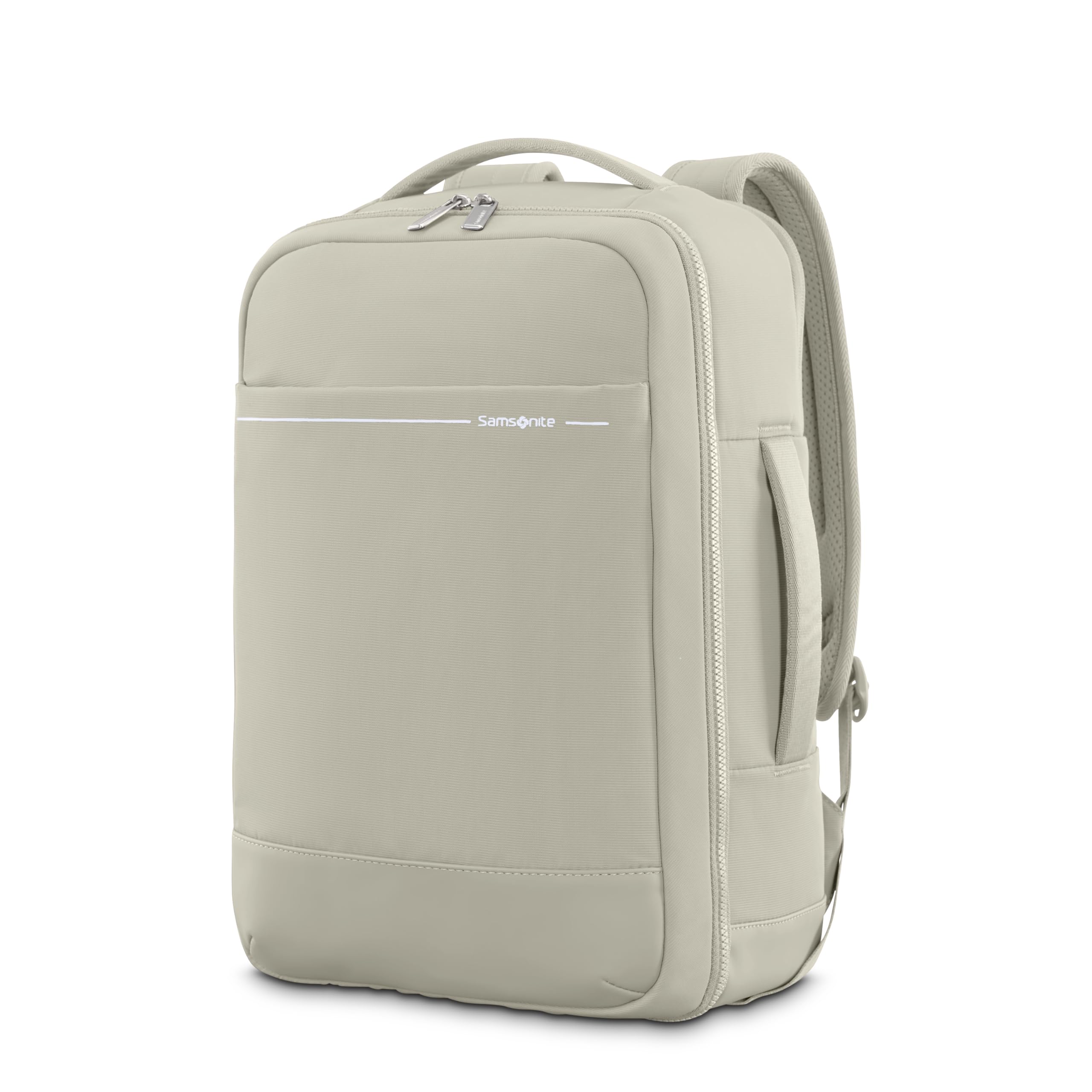 Better Than Basic Travel Backpack - Lightweight Carry On Backpack Sized To Fit Under Most Airline Seats - Limestone Gray