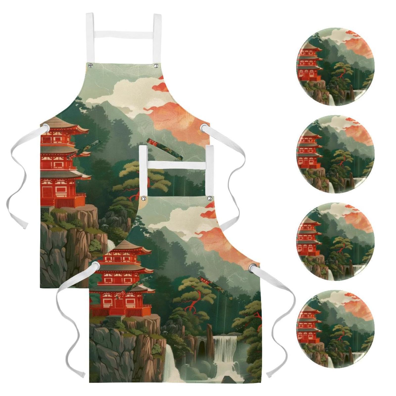 Tablier de cuisine pour restaurant et pâtisserie avec broches incluses - 7