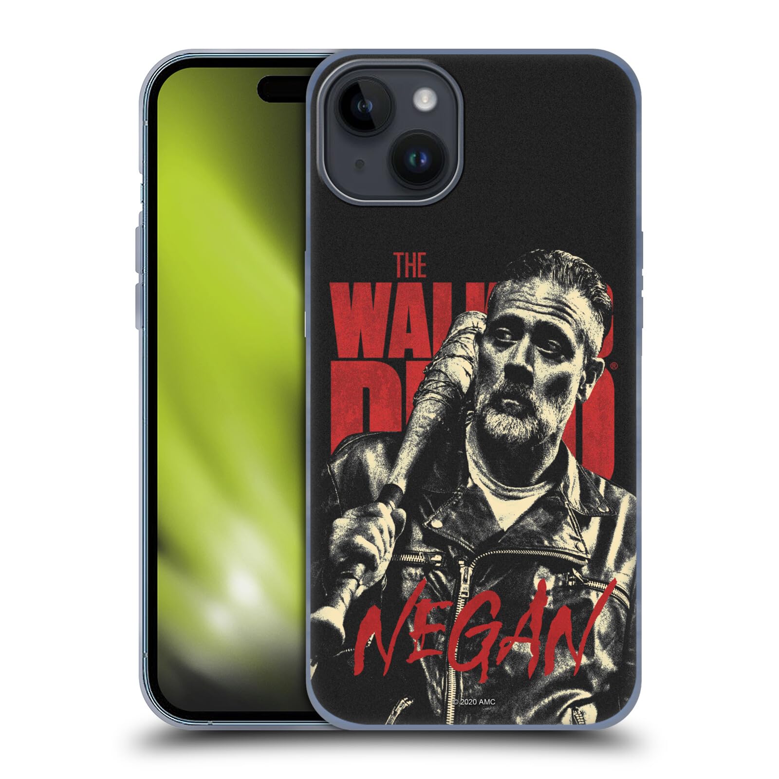 Head Case Designs Officially Licensed AMC The Walking Dead Negan Season 10 Character Portraits Soft Gel Case Compatible with Apple iPhone 15 Plus