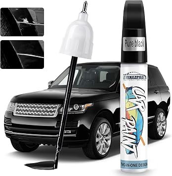 Black Touch Up Paint, Exact Color Match Car Paint Scratch Repair Pen Kit Fix Vehicle Chips and Automotive Nicks Scuff