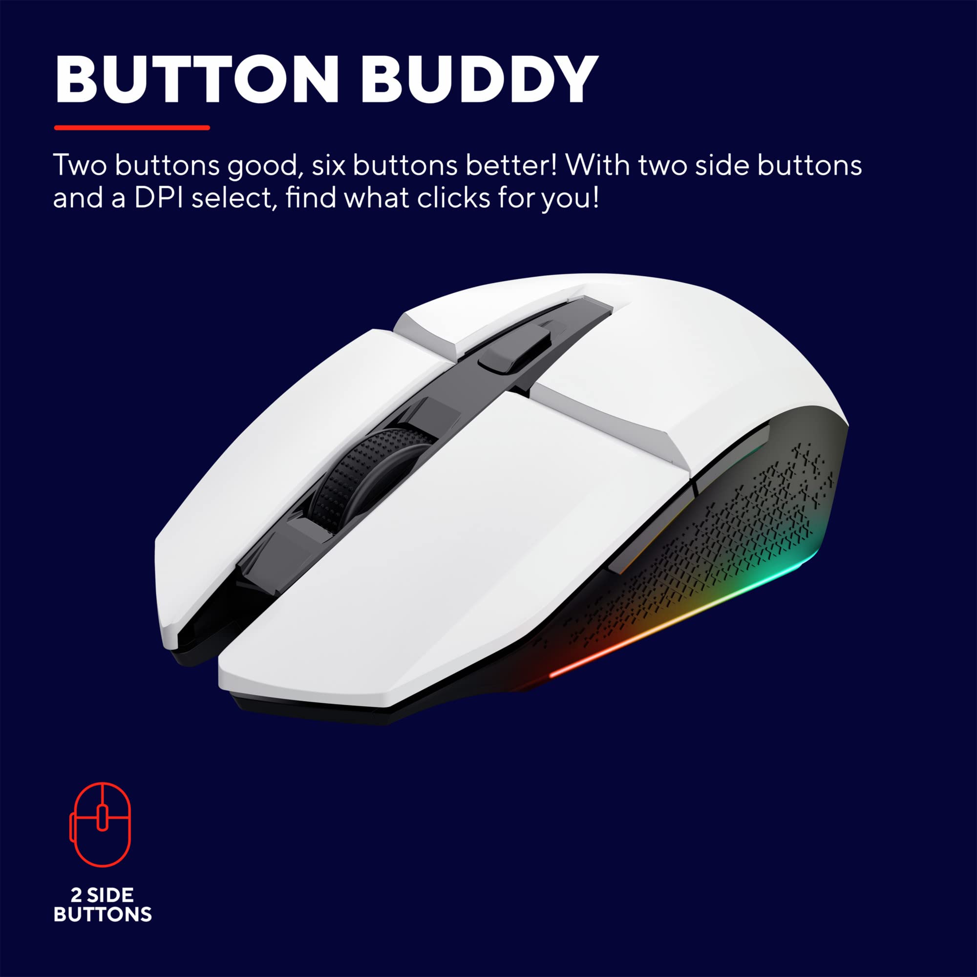 Trust Gaming GXT 794W Kit 3-in-1 Mouse e Tastiera Gaming TKL, Layout Italiano QWERTY, Tastiera Plastica Riciclata, Mouse Wireless 80 Ore di Autonomia, Tappetino, Bundle Pacchetto Gamer RGB PC, Bianco