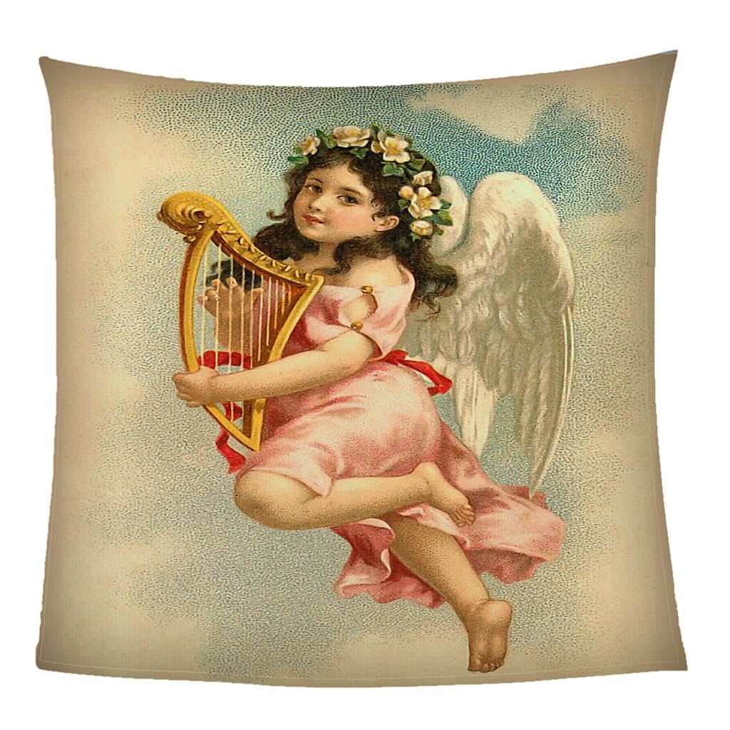 KGSK Blankets For Adults 3D Angel Little Girl Sherpa Blanket 51x59inch Personalised Printed Fleece Kids Adults Soft Fuzzy Push Holiday Bed Couch, Soft Cozy