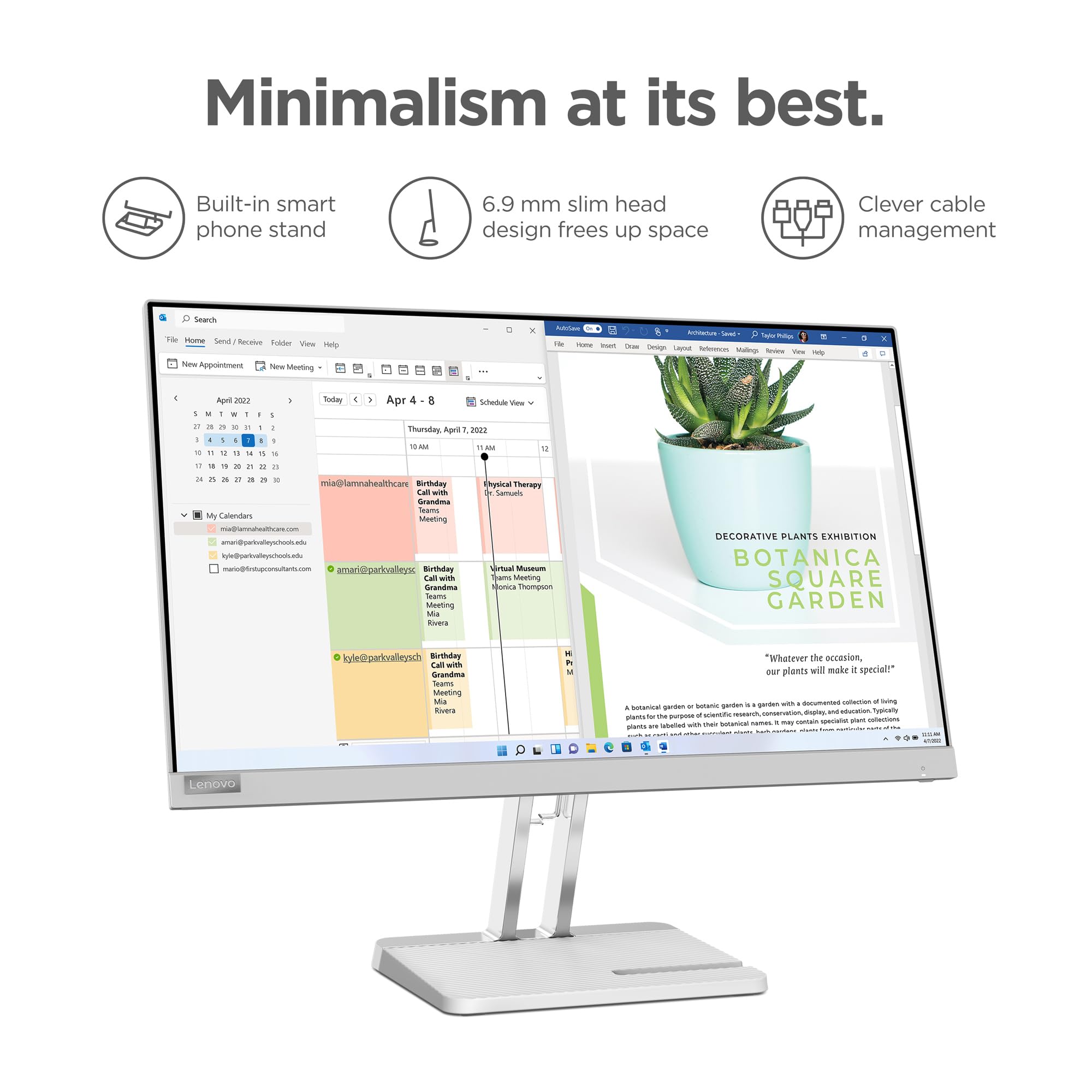 Lenovo L22e-40 モニター Amazon.com: Lenovo L22e-40 Monitor, 21.45” FullHD Resolution