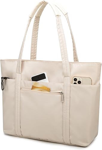 Miniatura 5 de Kinmac Bolsa de mano para laptop con asa superior, bolsa de trabajo para computadora portátil de hasta 15.6 pulgadas