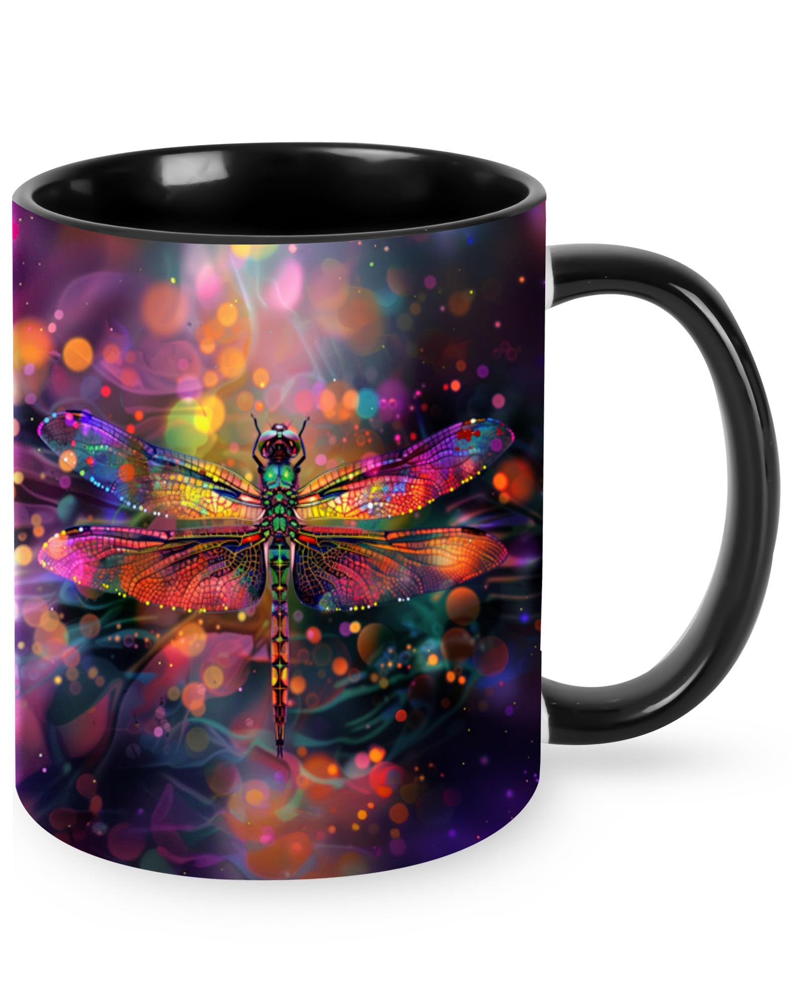 sagacitrix Dragonfly Coffee Mug 11 OZ Cute Tea Cup Funny Coffee Cups for Women Microwave Safe