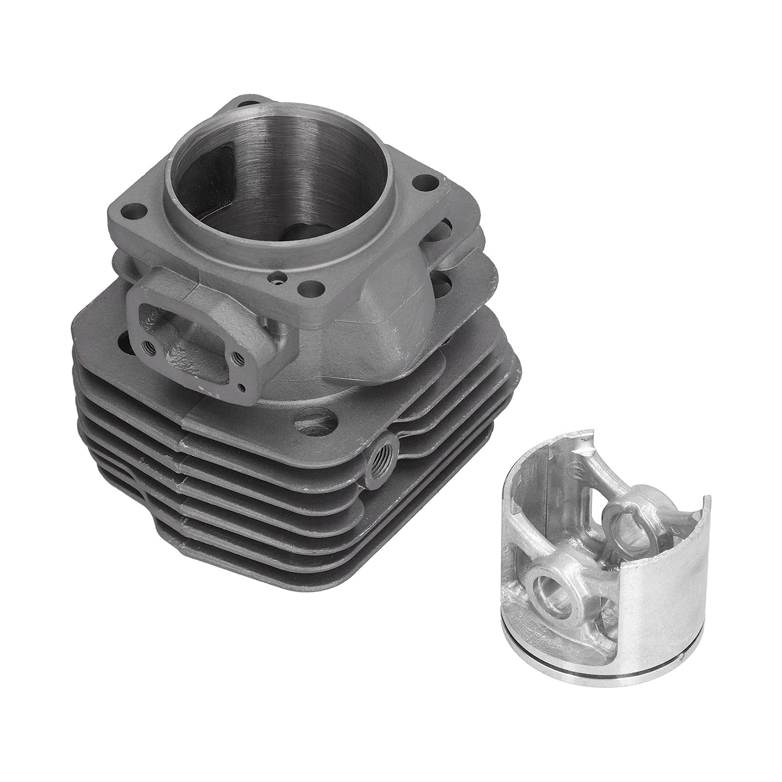 Kit de Pistón de Cabeza de Cilindro de 54 mm, Accesorios de Motosierra de Pasador de Anillo de Aleación de Aluminio de Alto Silicio, Repuesto para Suministros Industriales