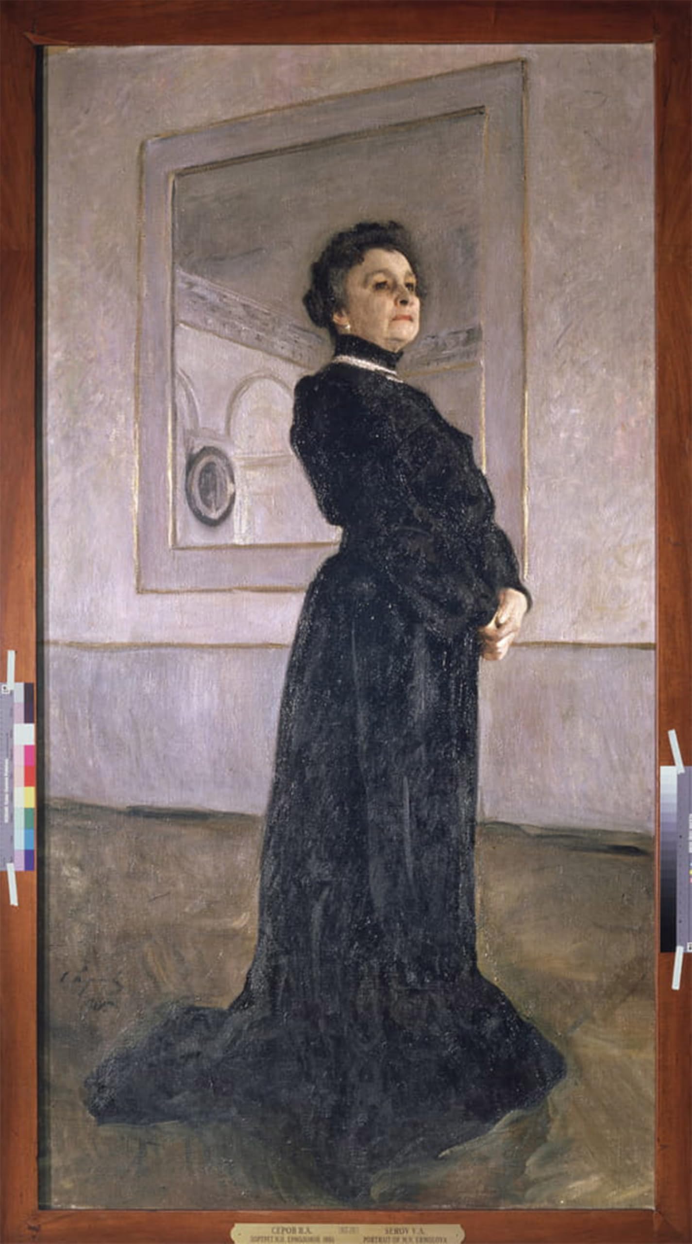 POSTERIIk Vintage Classic Picture Landscape Artwork Portrait of the Actress Maria Yermolova by Valentin Aleksandrovich Serov Portrait Canvas Painting for Office Home Decor 60x90cm