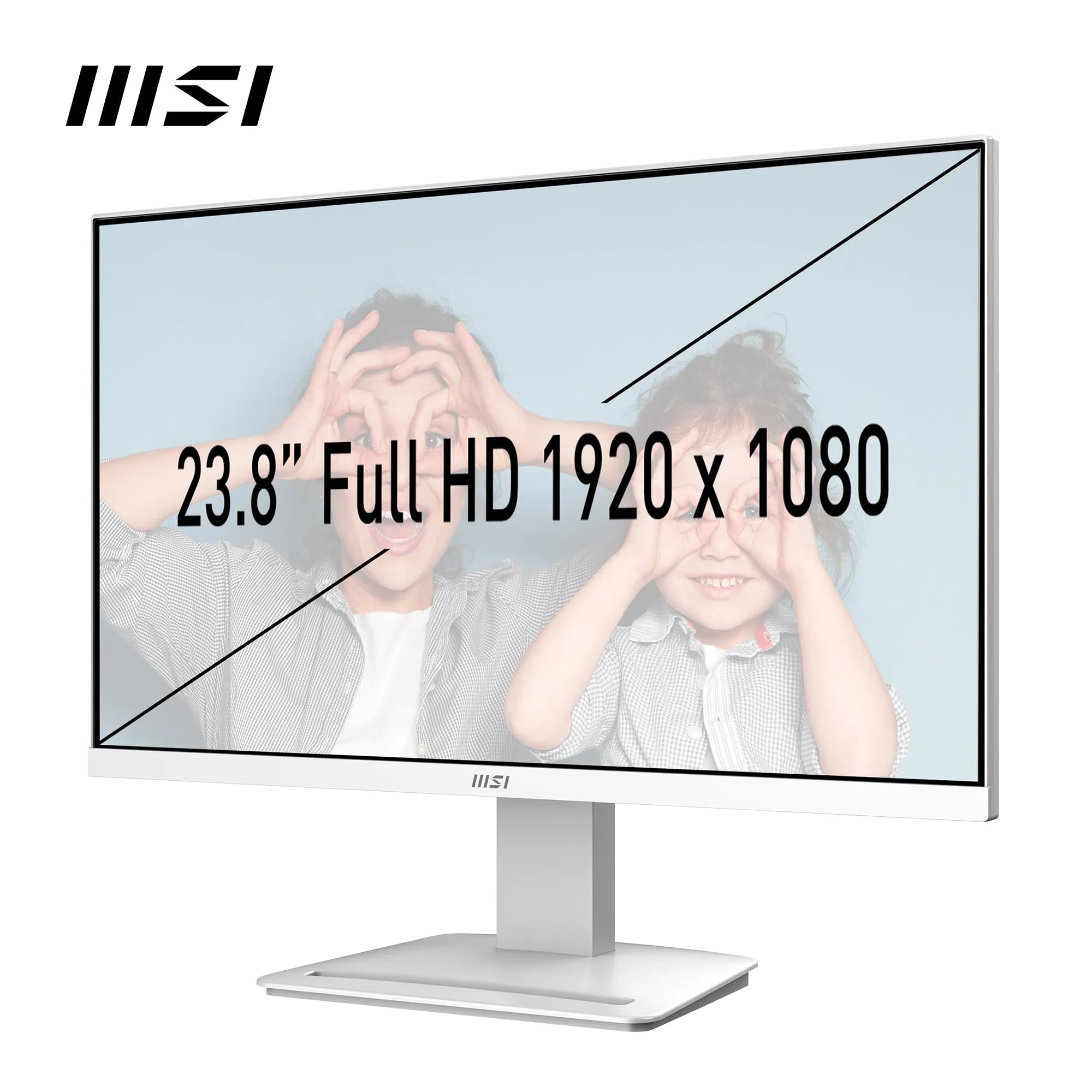 MSI Pro MP2412WDE Moniteur Professionnel 23,8" (60 cm) Full HD (1920 x 1080) 100 Hz, 1 ms, Adaptive Sync, Design sans Cadre, HDMI