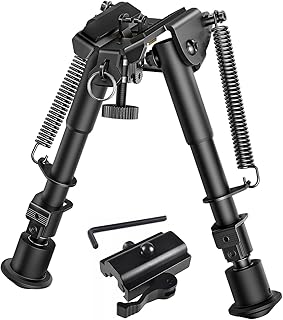 Bipod Quick Detach Bipod Picatinny Rail Bipod More Easy and Quick for Rifle Range Shooting and Hunting - OutDoorBom