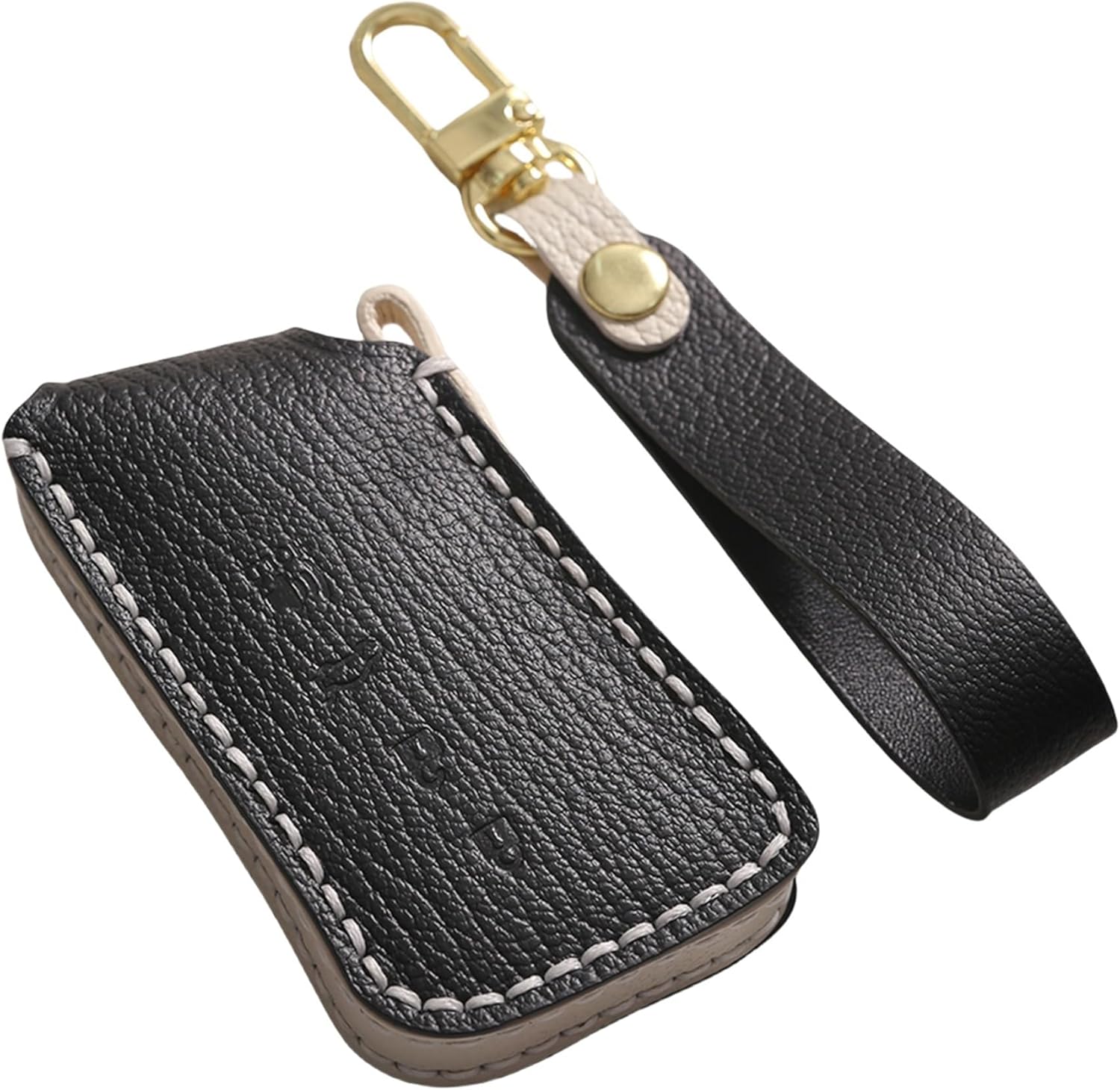 Premium Leather Key Fob Cover Case for Lexus GX460 NX250 NX300h NX350 RX350 RX450h ES250 ES350 UX200 TX550 LX600 LS500 LC500 2019-2025 (White)