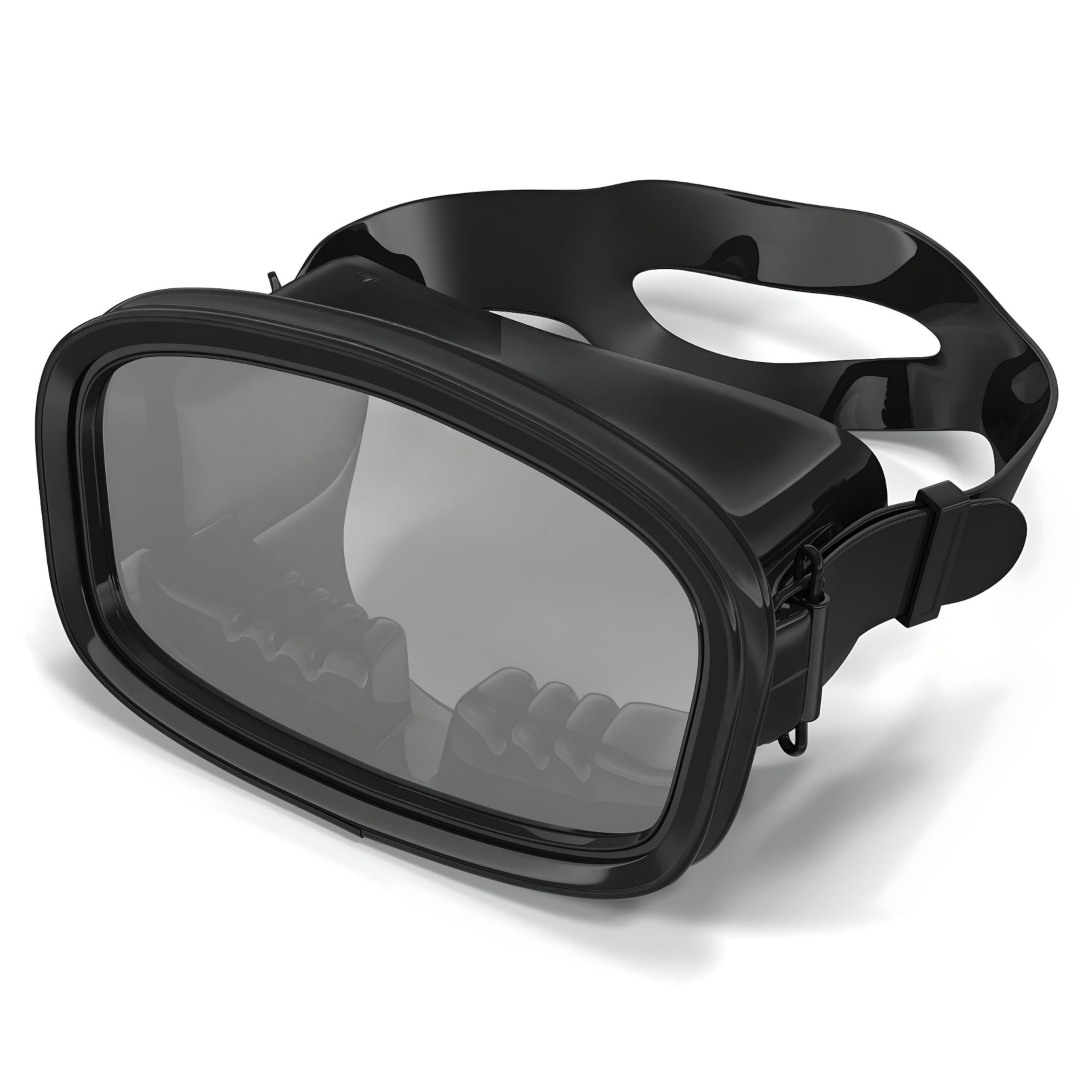 ATACLETE Bermuda Dive Mask: USAF Spec War Mask, High Volume Scuba Mask for Freediving, Snorkeling & Spearfishing - Wide-Angle Tempered Glass Single Lens, Comfortable Fit, Snorkeling Mask for Adults