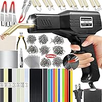 Vista 9 de Soldador de Plástico Mejorado de 220W, Kit de Soldador de Reparación de Soldadura de Plástico 2 en 1, 1000 PCS Pistola de Soldadura de Grapadora