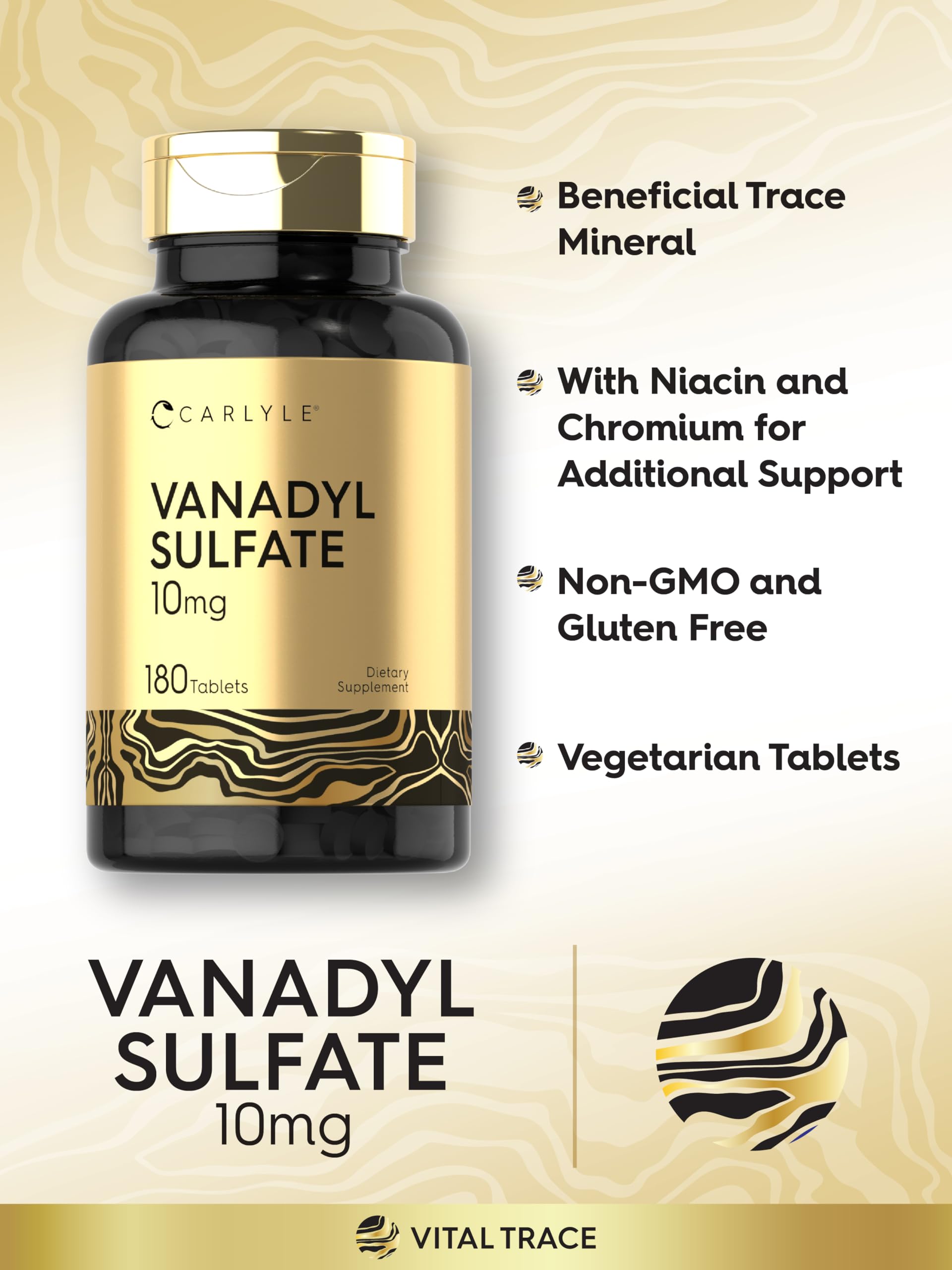 Carlyle Vanadyl Sulfate 10mg | 180 Tablet Capsules — Amazon image 4