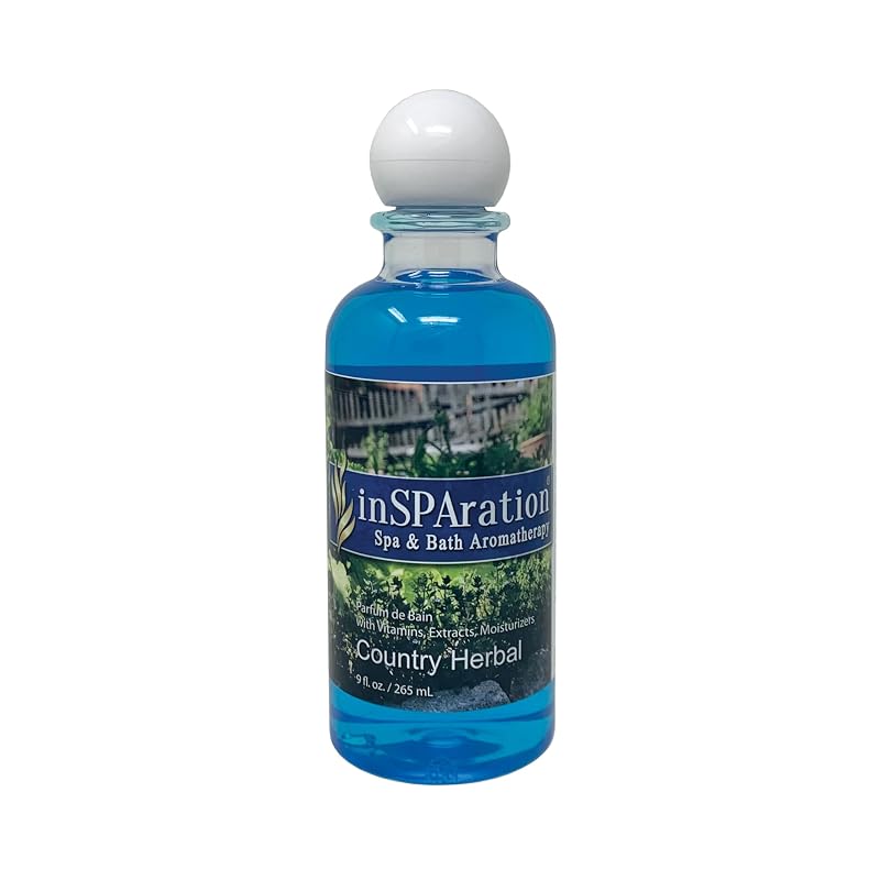 InSPAration 113X Fragrância líquida para spa e banho Country Herbal, Blue, 255 mL