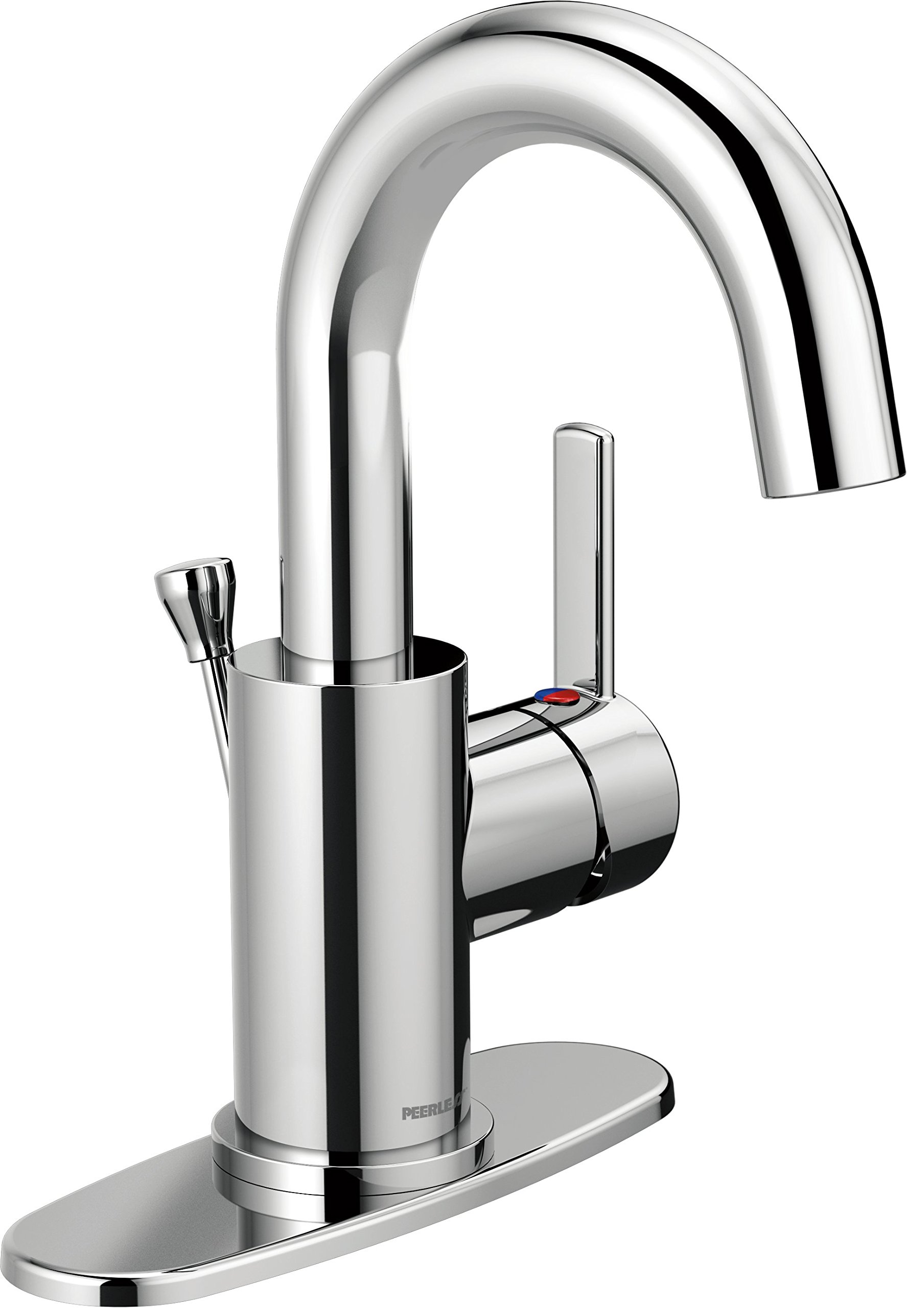 Peerless Precept Tek Delikli Banyo Bataryası, Tek Kolu Banyo Bataryası Krom, Banyo Lavabo Bataryası, Tahliye Montajı, Krom P191102LF