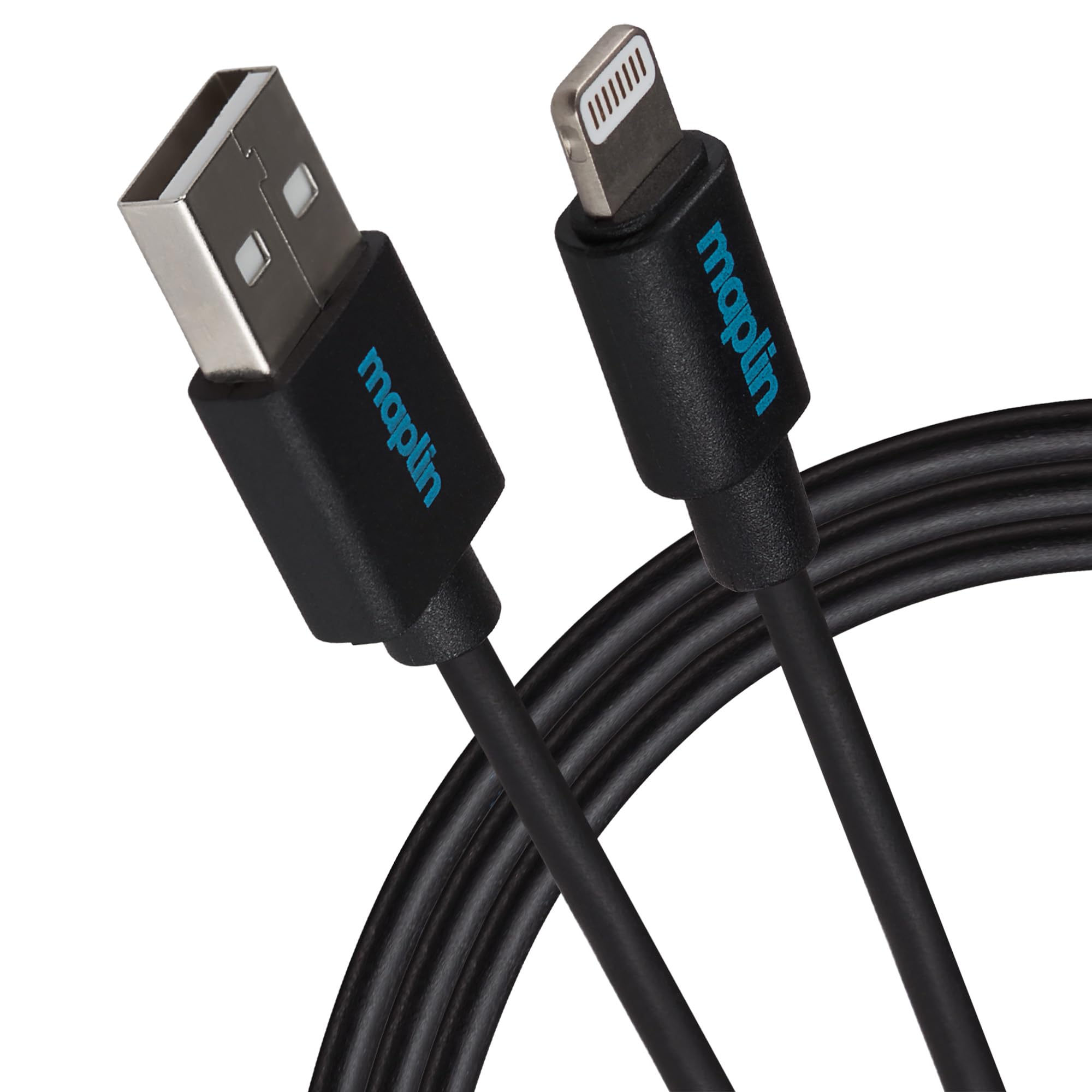 Maplin Black Mapclt08-005 Lightning Cable 0.5 M