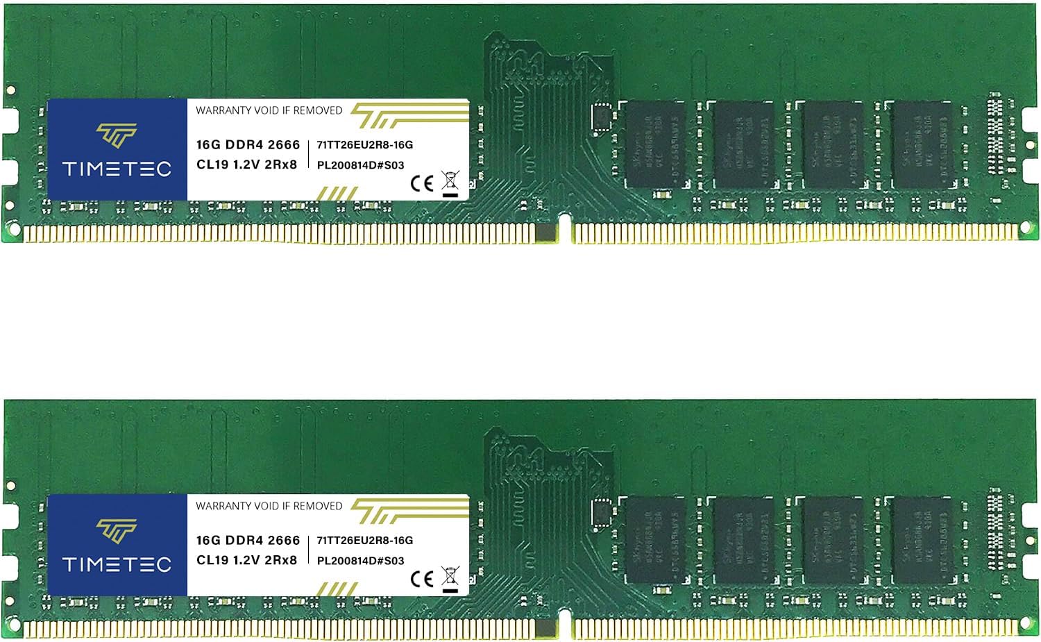 Timetec Memoria RAM 16GB DDR4 2666MHz Per Laptop - SODIMM, Non-ECC, CL19, 1.2V, PC4-21300