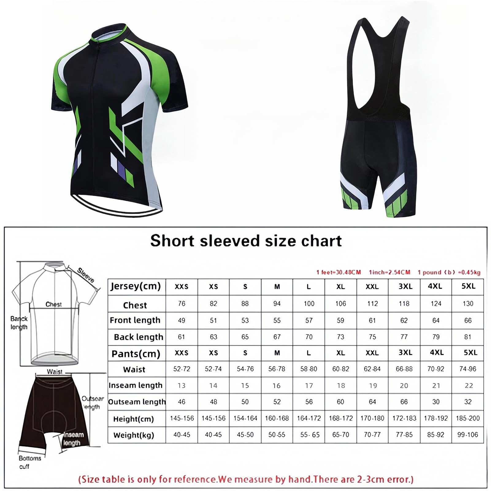 Maillot Ciclismo Corto De Verano para Hombre, Ropa de Ciclismo MTB, Manga Corta y Pantalones Cortos con 19D Gel, Transpirable y de Secado rápido