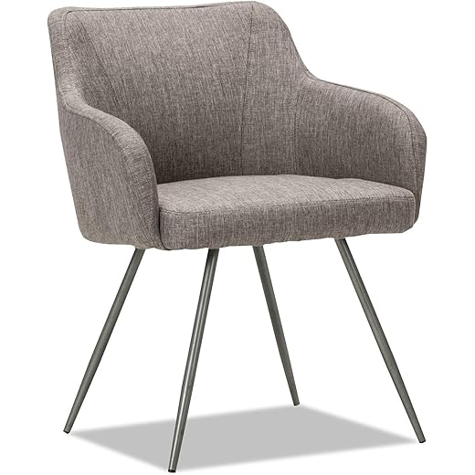Alera Captain Series Guest Chair, Gray Tweed
