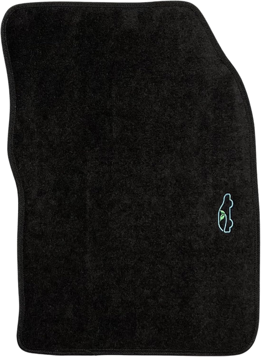 Carpet Floor Mats for 2018 to 2022 Ford EcoSport with Heel Pad and Safety Locks - Front and Rear - Black - ecoMats