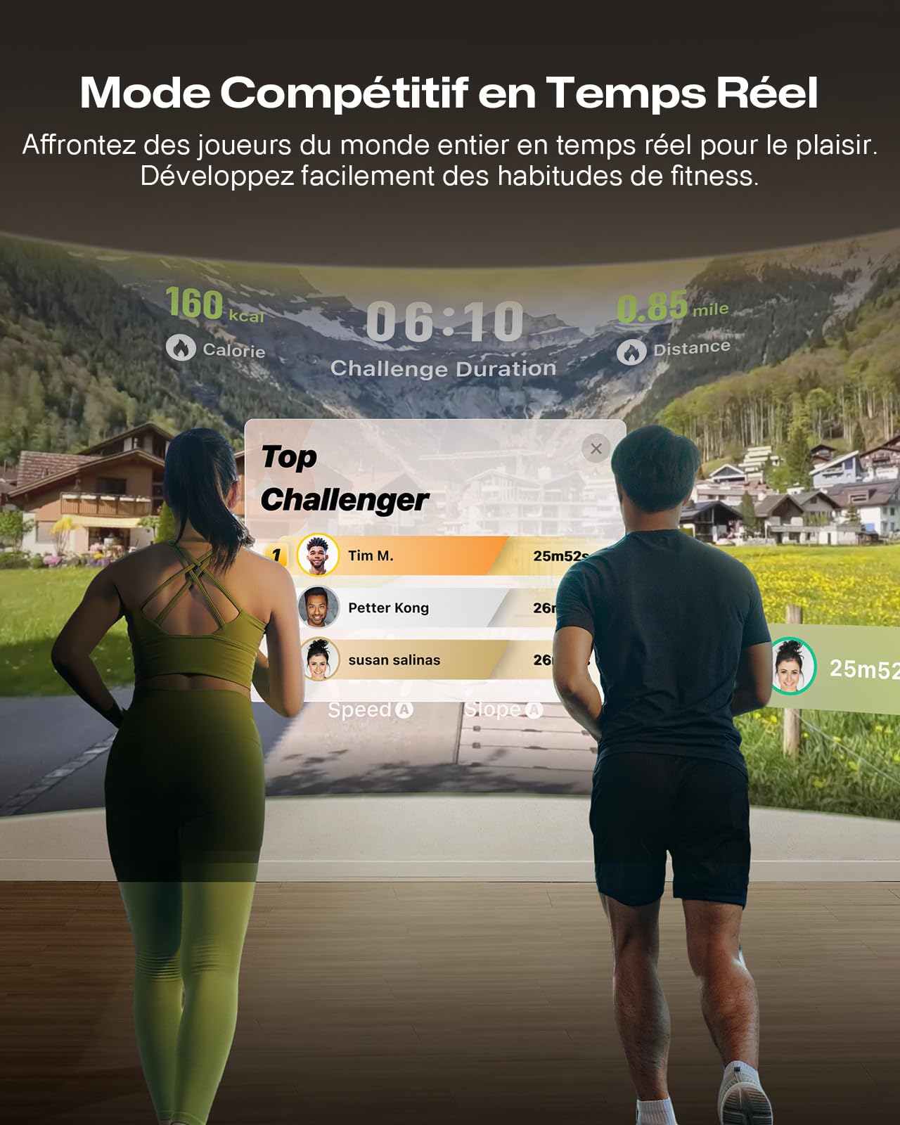 UREVO Tapis de Marche Compact 1-6KM, Tapis de Course Silencieux à Une Touche, Télécommande & Contrôle SmartAPP, Pliable et Léger pour Bureau et Maison, Fitness Quotidien sans Bruit