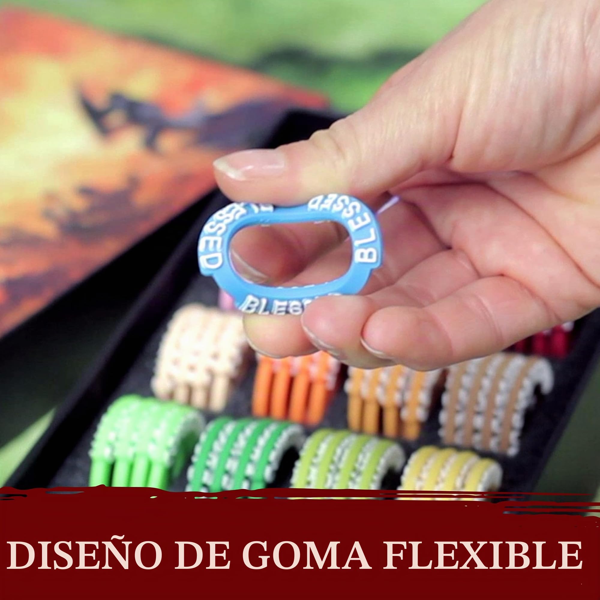 Marcadores de Condición p/Miniaturas rol - 96 Condition Rings/Anillos con 24 Efectos de Estado y Hechizos. DND Tokens p/Figuras RPG, Dungeons and Dragons, Dragones y Mazmorras Regalo Accesorios D&D